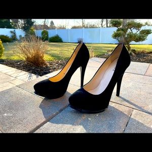 Guess Platform Suede Heels